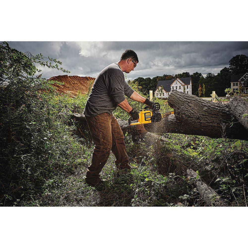 16 in. 60V Max Cordless Brushless Chainsaw with 3.0Ah Battery & Charger with Handheld Blower B1838