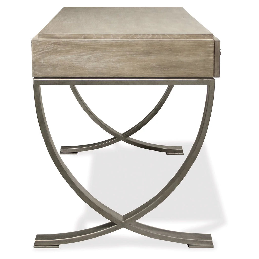 Wood and Metal Writing Desk B7863