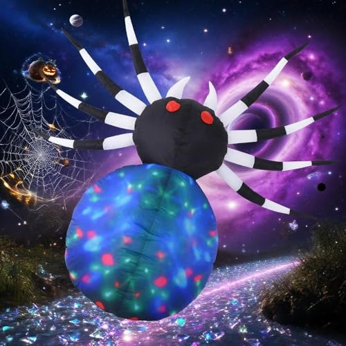 Multicolor Red-Eyed Spider Halloween Inflatable U173