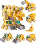 5-in-1 86 Piece Dinosaur Take Apart Toys Excavator Toy with Lights and Sounds L382702