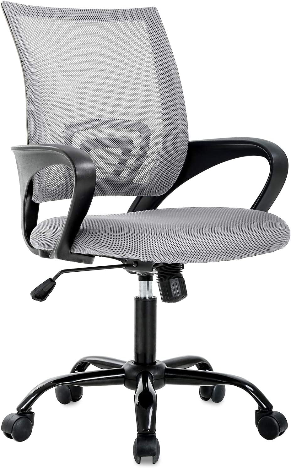 Grey Ergonomic Swivel Office Chair with Lumbar Support X12314