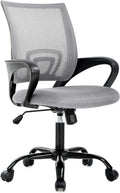 Grey Ergonomic Swivel Office Chair with Lumbar Support X12314