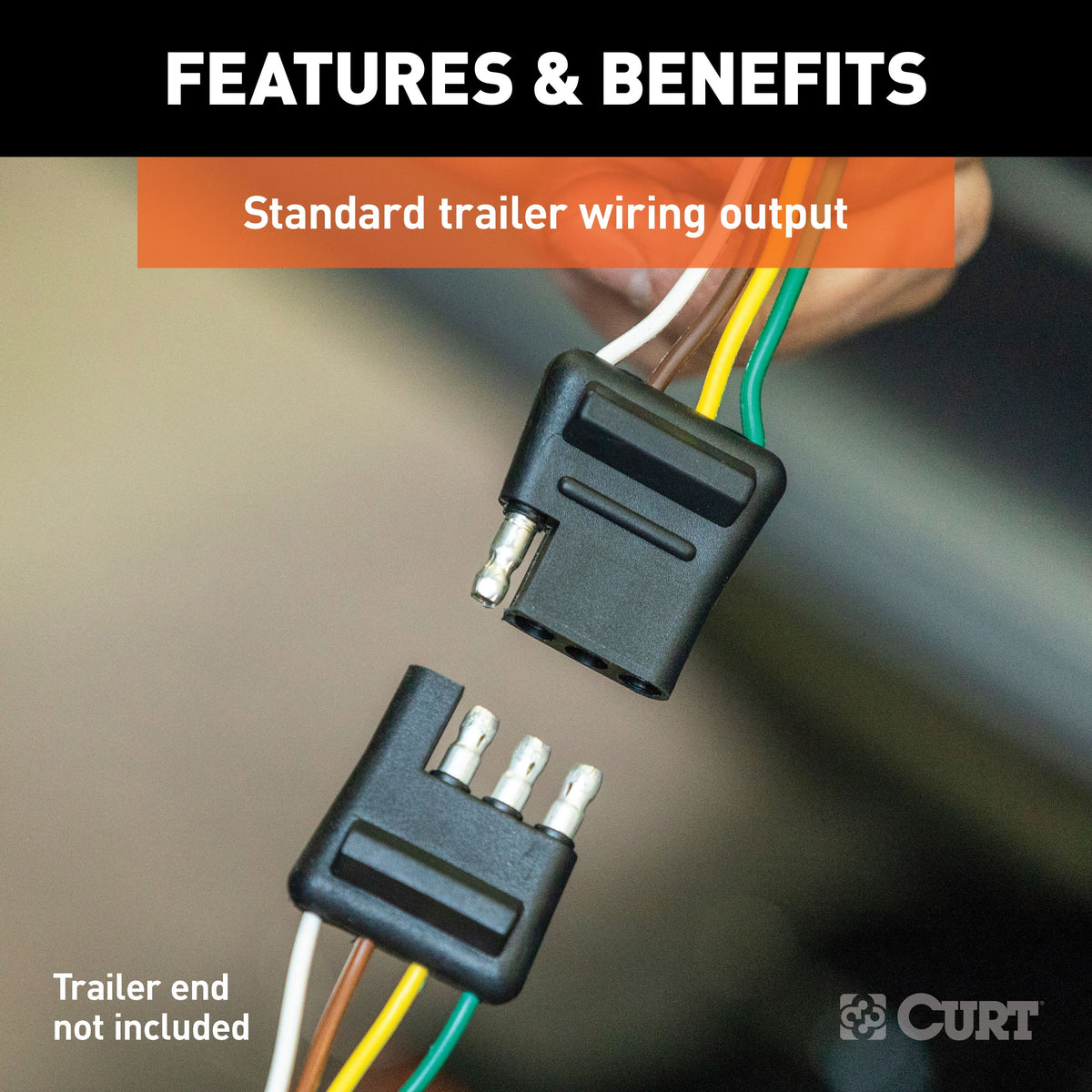Vehicle-Side Custom 4-Pin Trailer Wiring Harness J90635