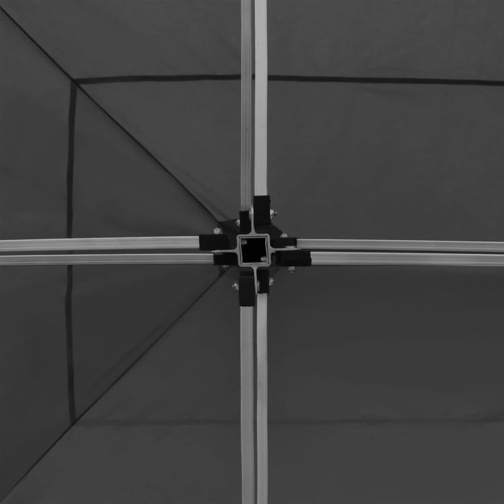 Aluminum Folding Party Tent with Walls 19.7'x9.8' Anthracite K640