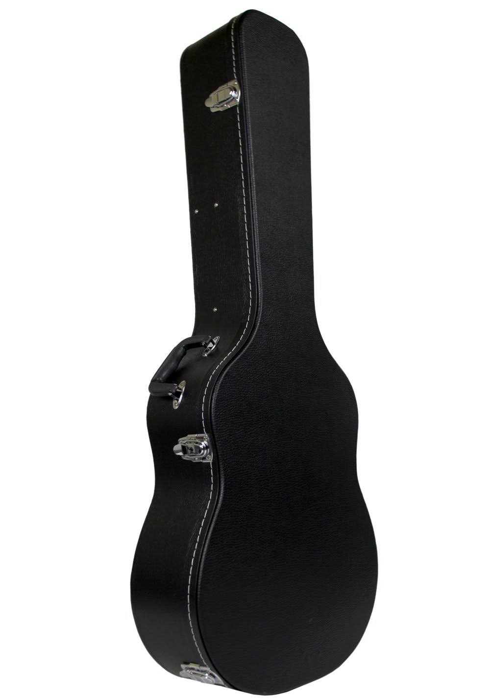 Black Acoustic Guitar Hardshell Case with Accessory Compartment C95928