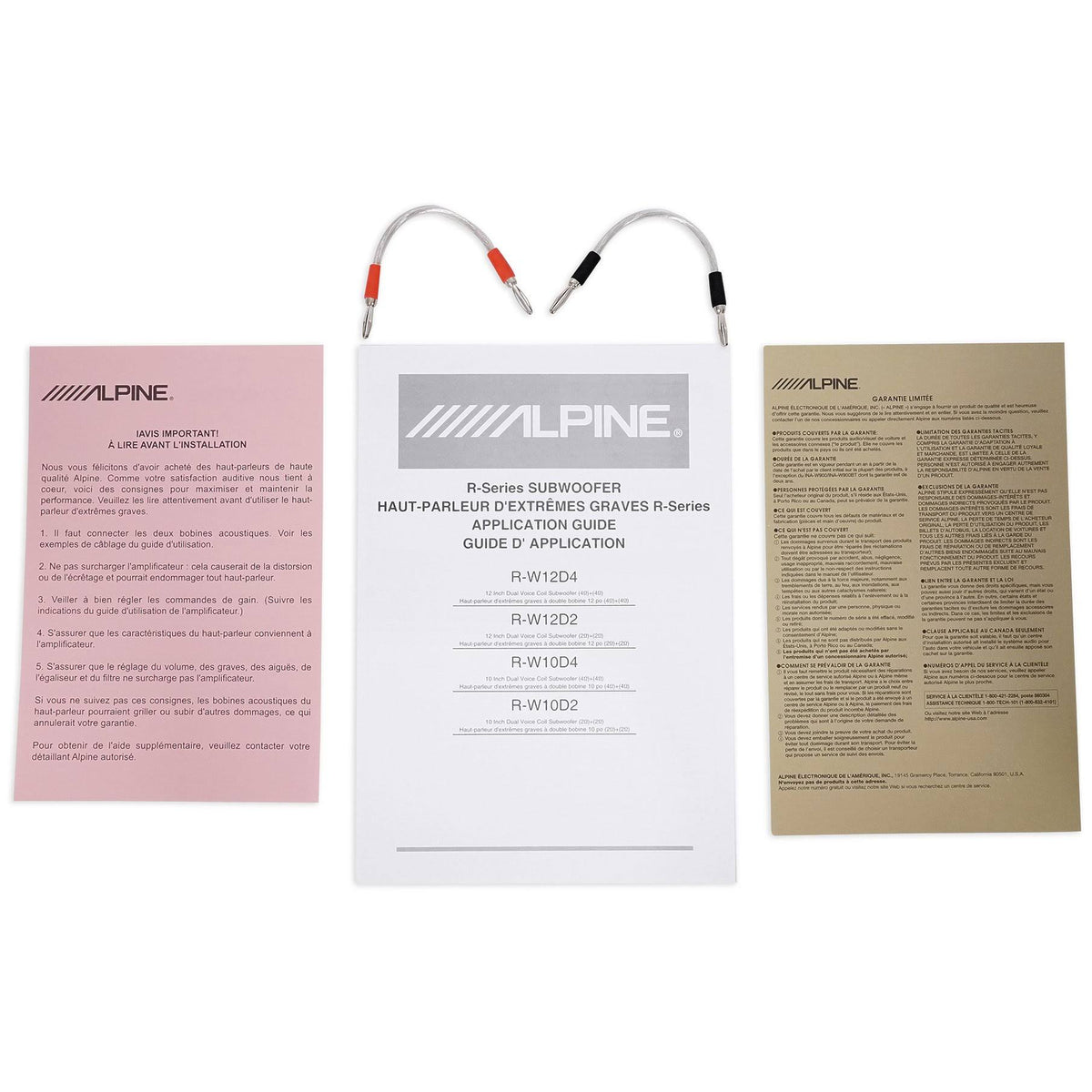 Alpine R-Series R-W10D4 Car Subwoofer H2419