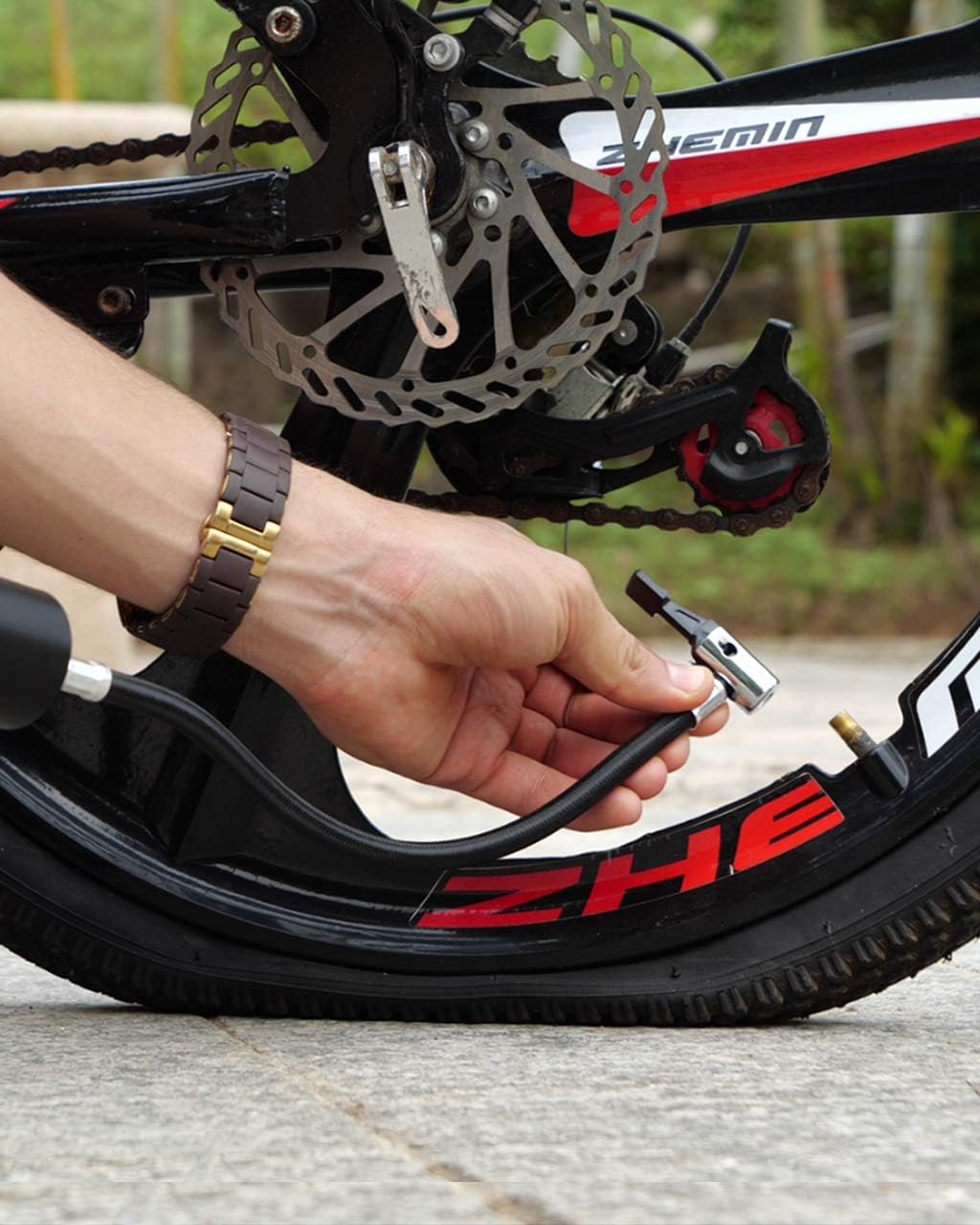 Portable Air Compressor Tire Inflator with 2000mAh Battery P3309