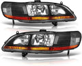 Headlight Assembly Replacement Black Housing Amber Reflector L462181
