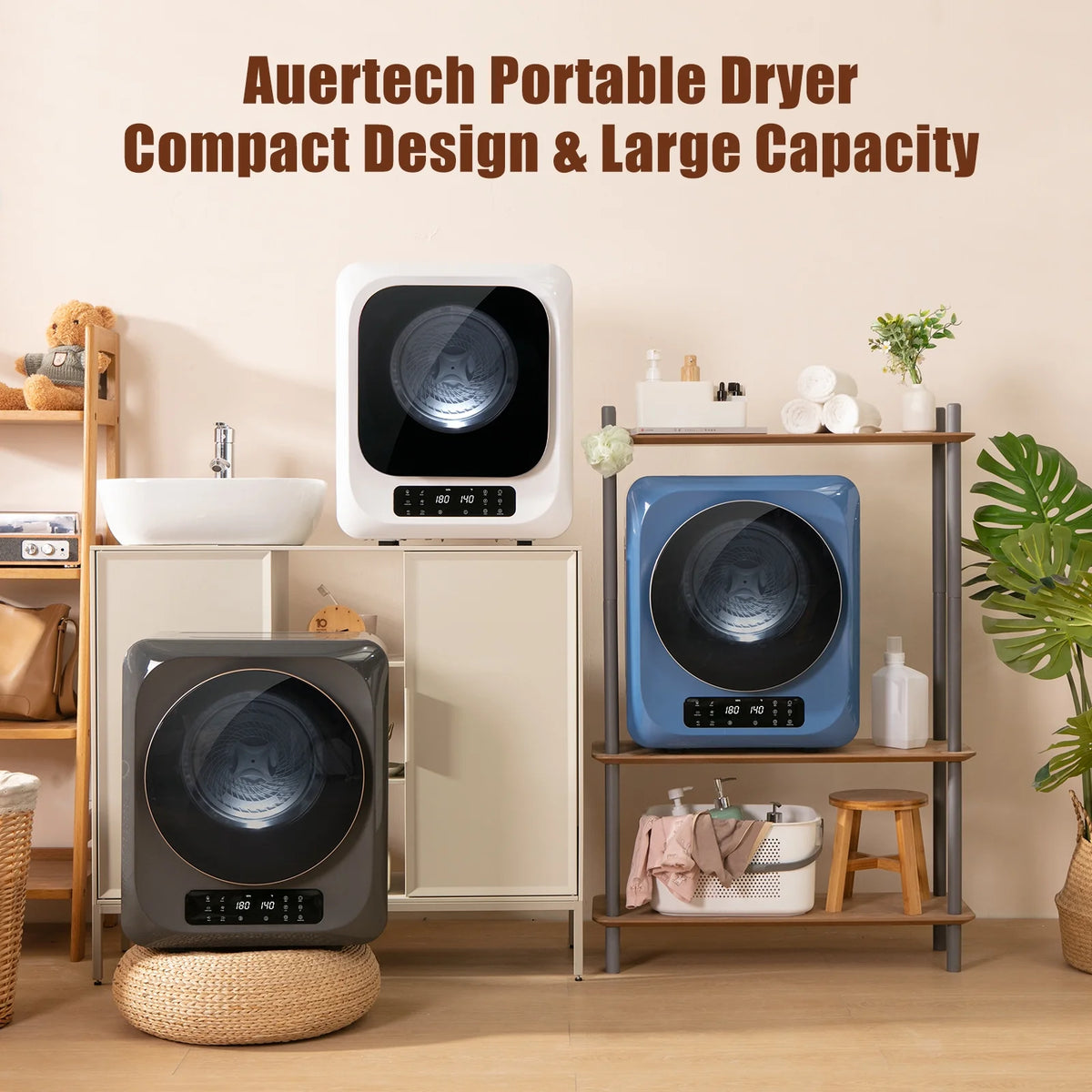 850W 1.6 Cu.ft. Electric Portable Dryer A36483