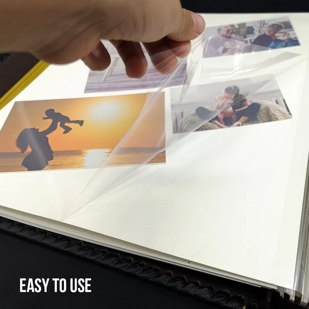 Self Adhesive Photo Album Leather Cover Holds 3X5 4X6 5X7 6X8 8X10 10x12 Photos I833240