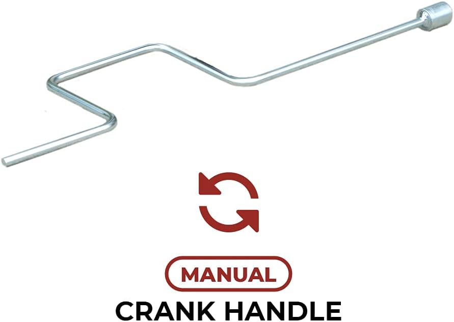 24" Scissor Jacks with Crank Handle, 5000 lbs Capacity, Pack of 2 U403708
