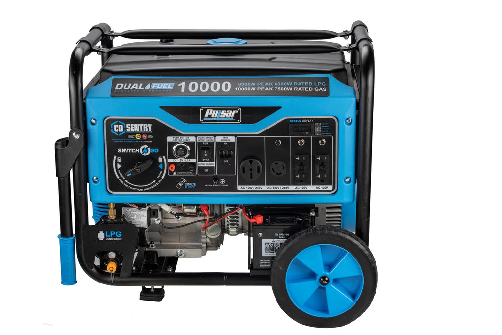 10,000 Watt Dual Fuel Portable Generator with Remote Start S1272