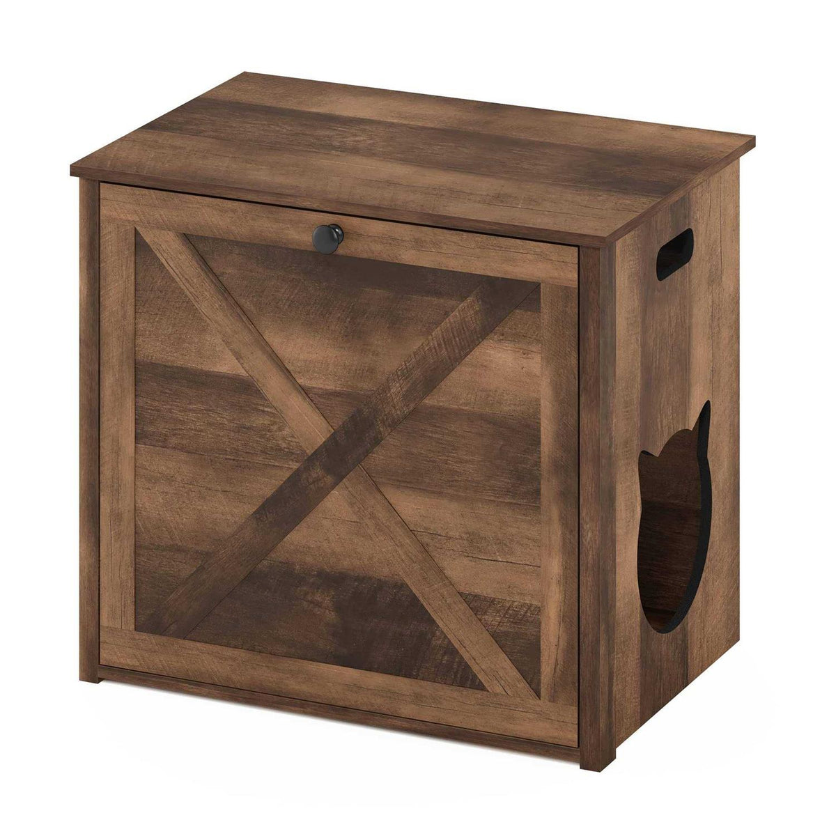 Small Cat Litter Box Enclosure with Single Door L38531