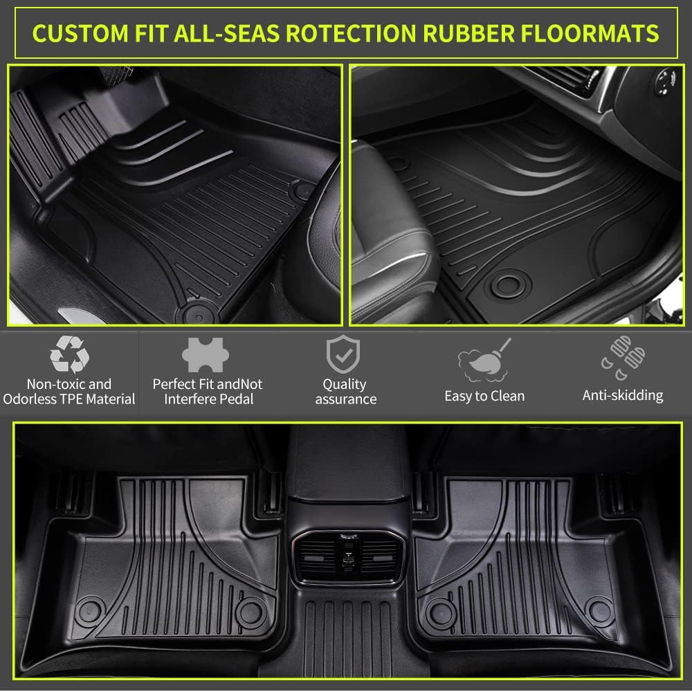 Black TPE Car Floor Liners for Hyundai Tucson W3688