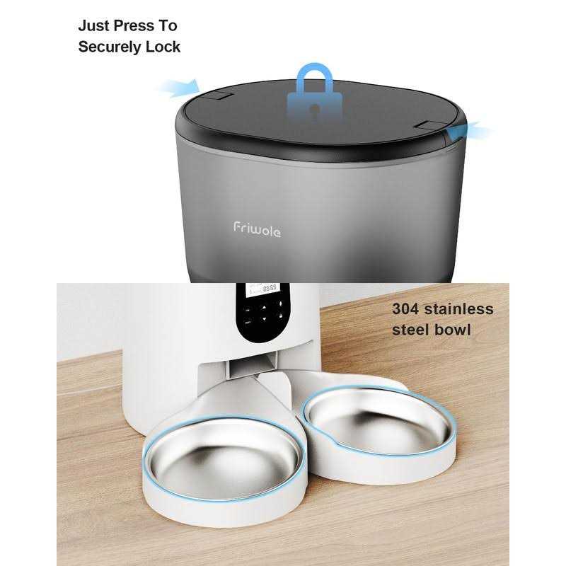 6L Automatic Cat Feeder with Double Bowls A752160
