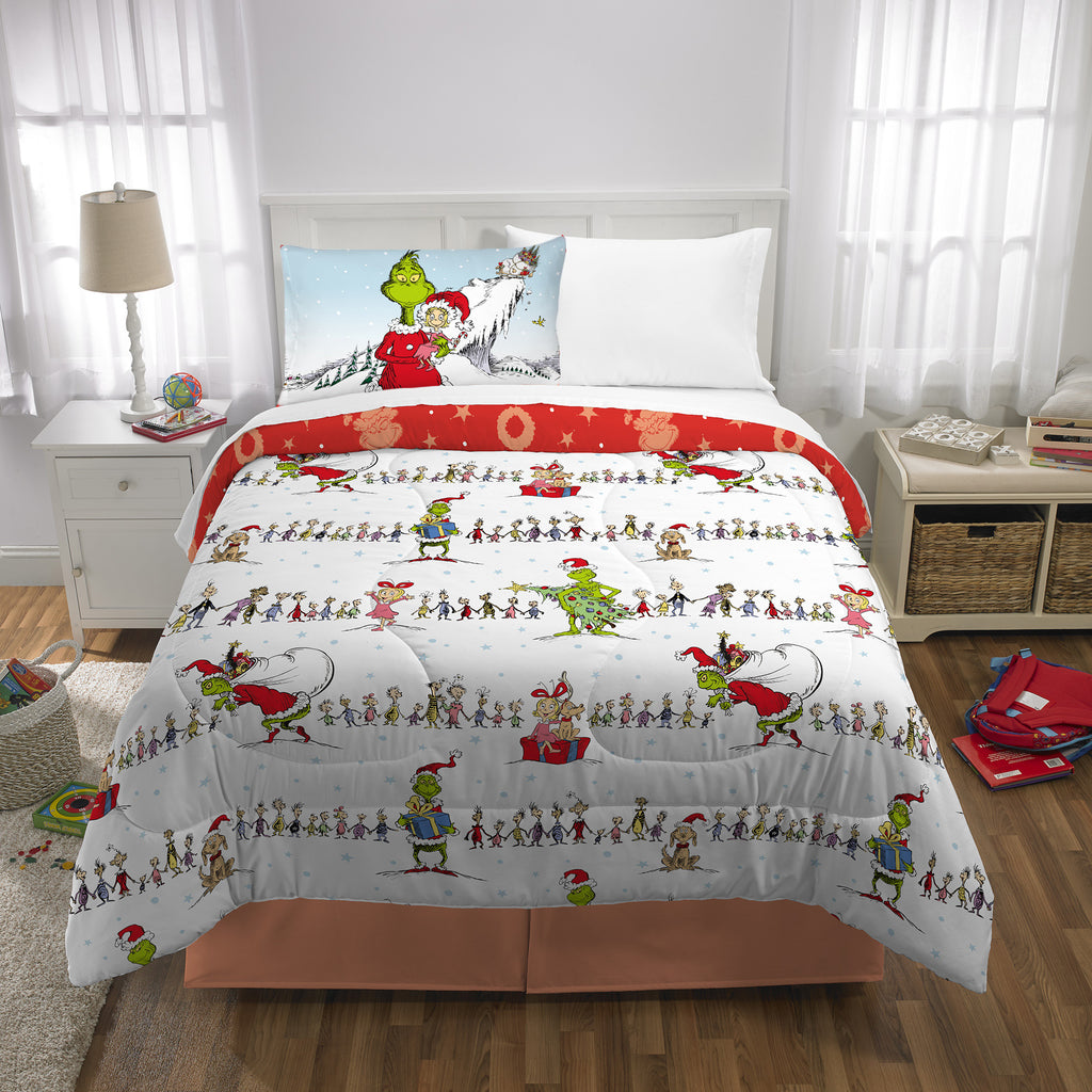 Twin/Full Reversible Comforter and Pillowcase Set G20257