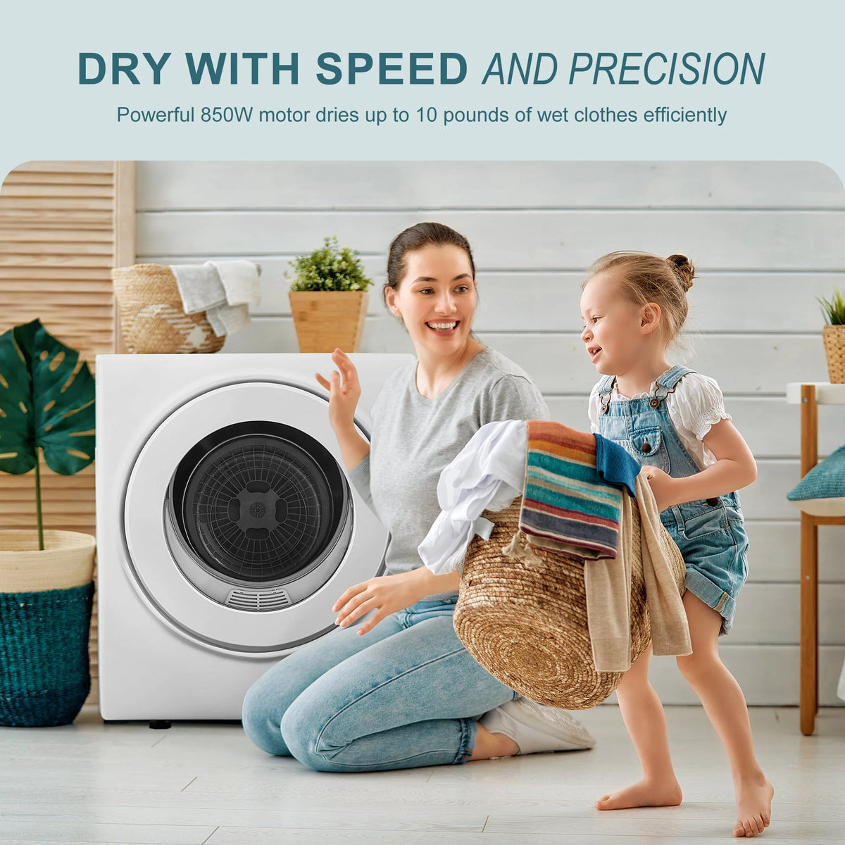 1.6 Cu. ft. Portable Electric Clothes Dryer F308
