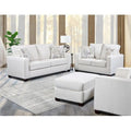 Cream Tweed 4 Piece Sleeper Sofa Set U783543