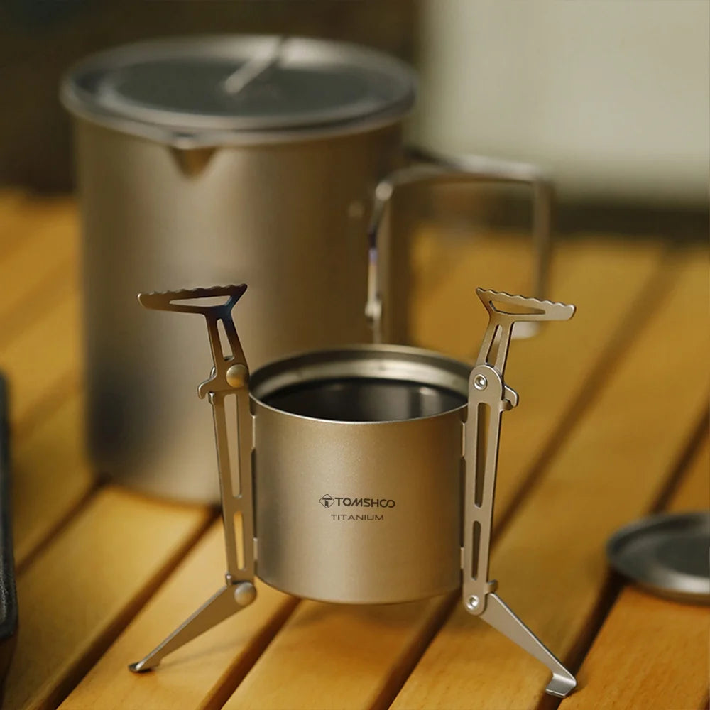 Camping Stove with Lid and Foldable Legs M95700