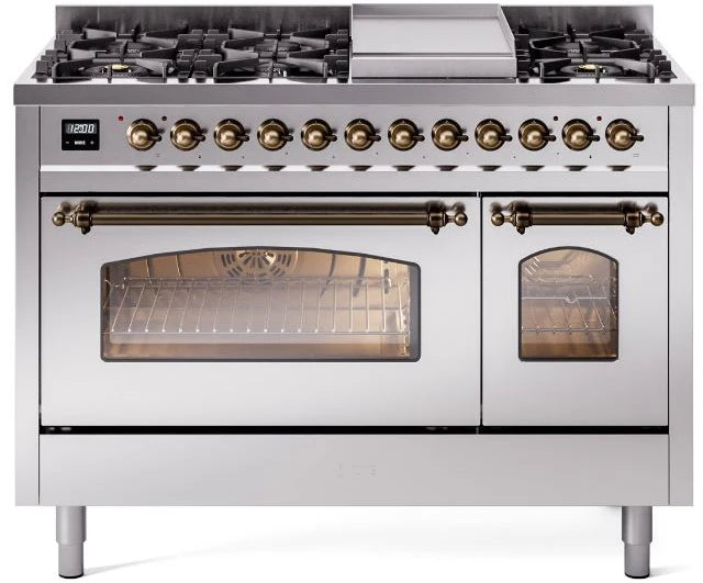 48 Dual Fuel Propane Gas Range Stainless Steel V722