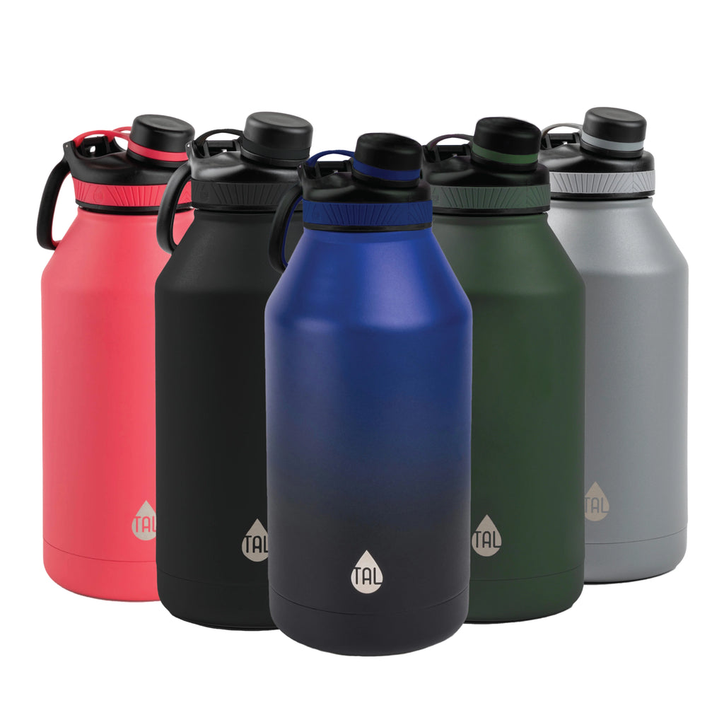 Stainless Steel Water Bottle 64 fl oz, Black V338