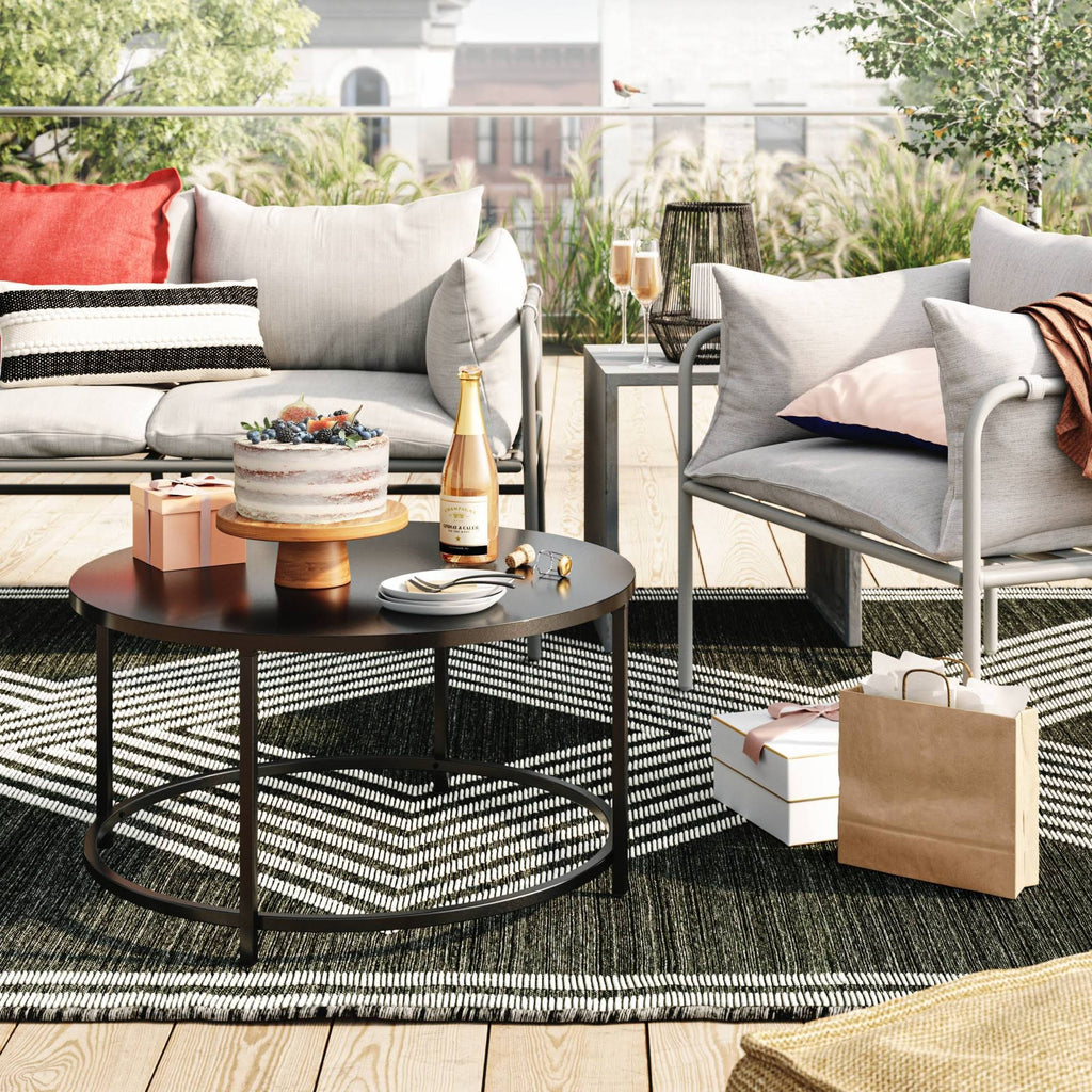Concrete Patio Accent Table W220