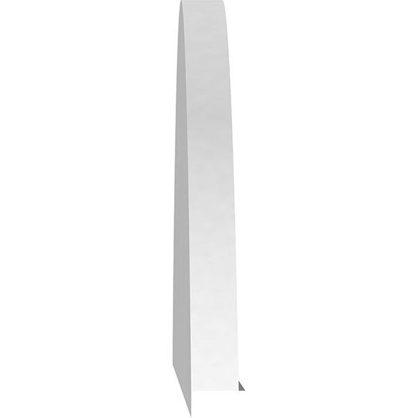 62x22W x 16-1/2H x 2P Segment Arch Sunburst PVC Pediment L754