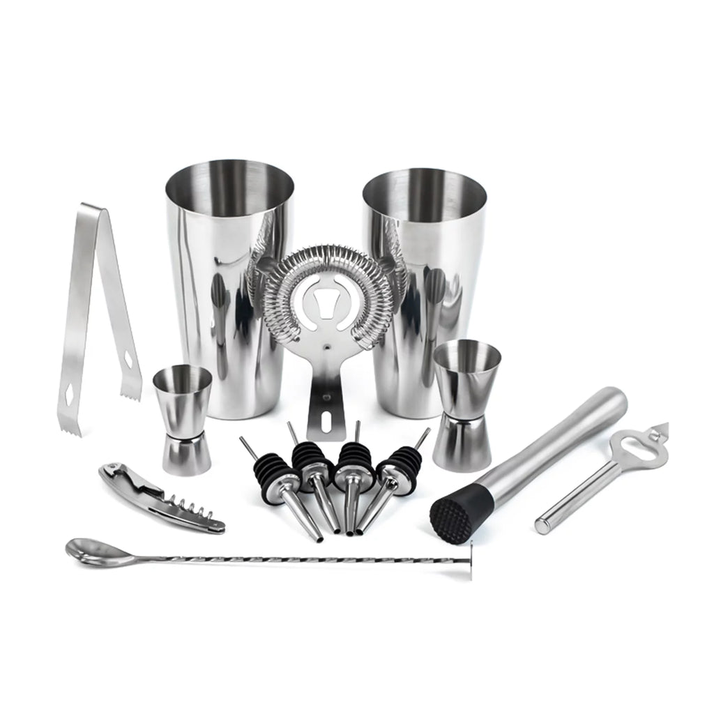14 Pc Bartender Kit Cocktail Shaker Set D4816