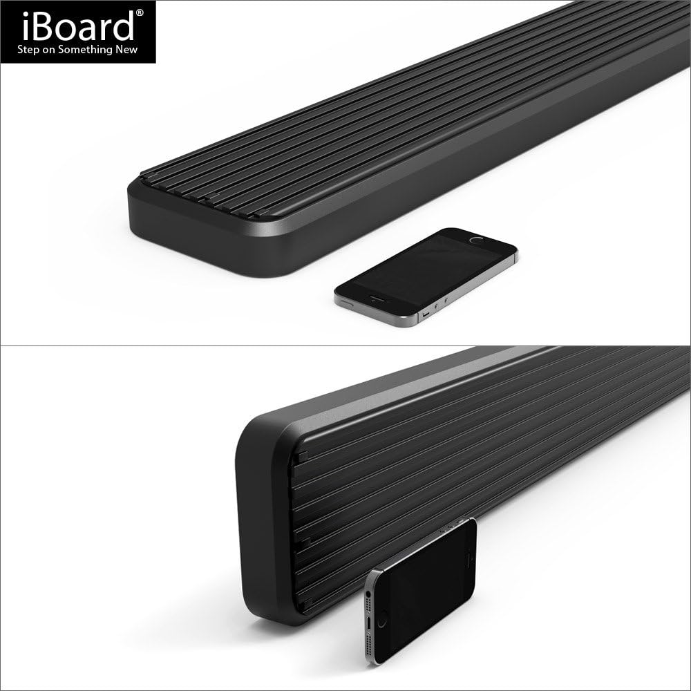 Black Powder Coated 5in Running Boards K50961
