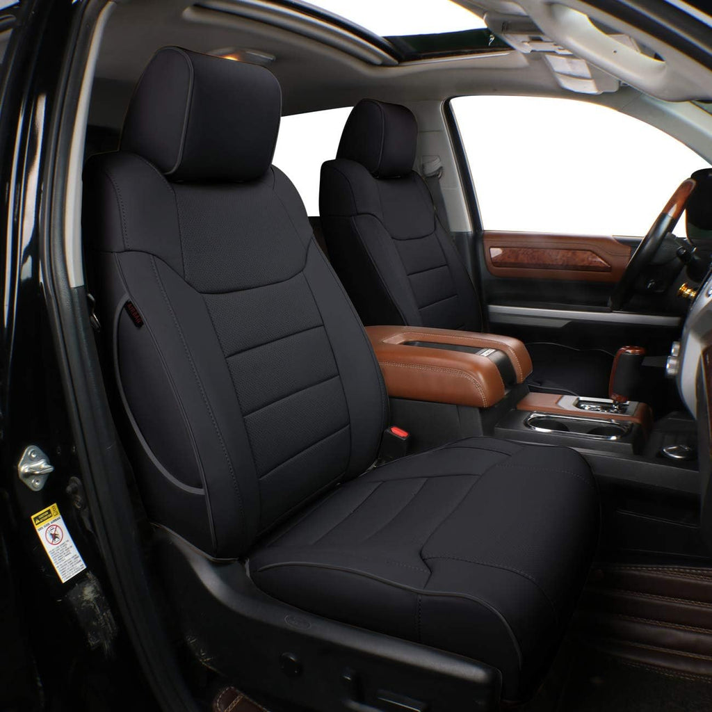 Black Leatherette Custom Fit Seat Covers M618
