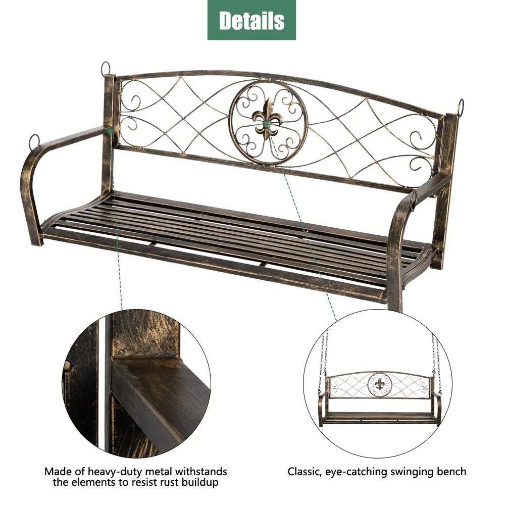 Metal Porch Swing Chair F765