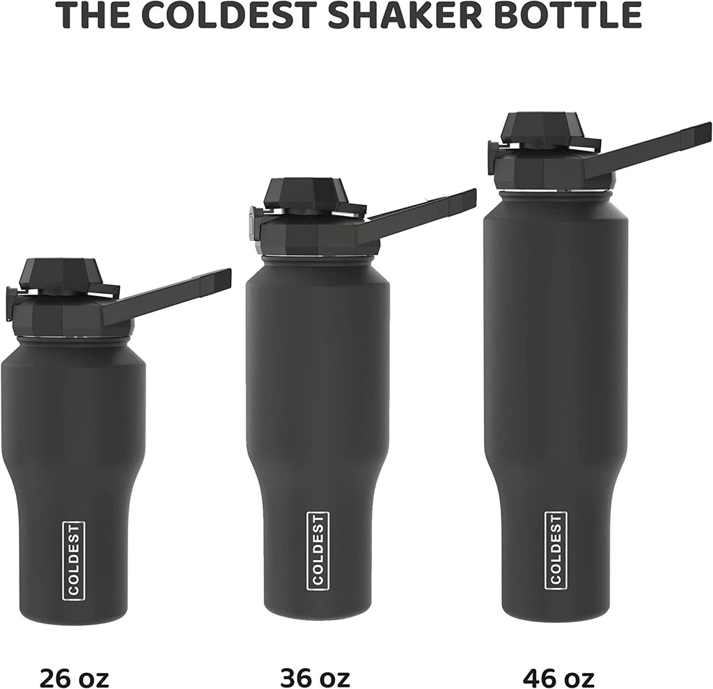 36 oz Insulated Metal Water Bottle with 3 Lids A331