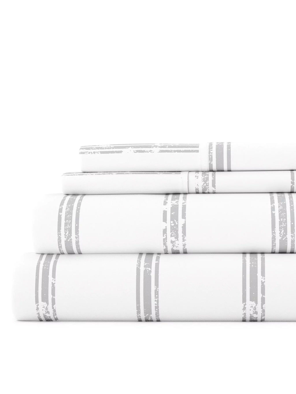 Light Gray Microfiber Queen Size Bed Sheets U231