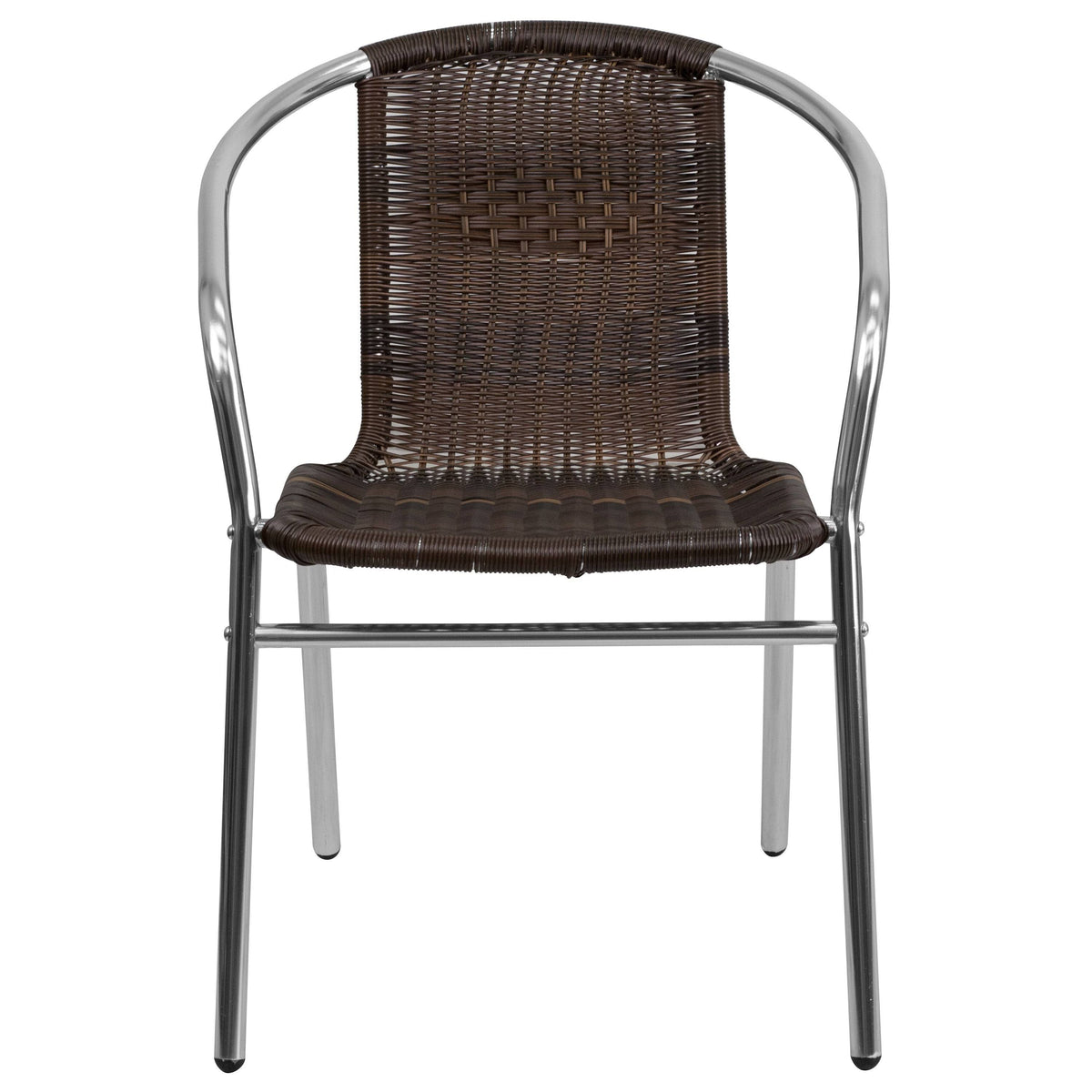Aluminum and Rattan Stack Chair T6373