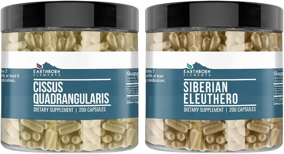 Cissus Quadrangularis and Siberian Eleuthero 200 Capsules J6808