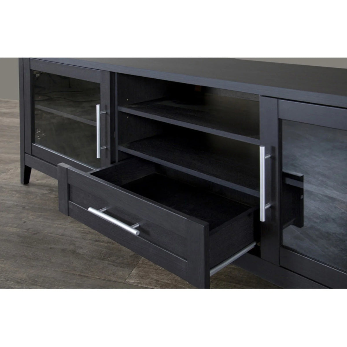 71" Espresso Wood TV Stand U5916