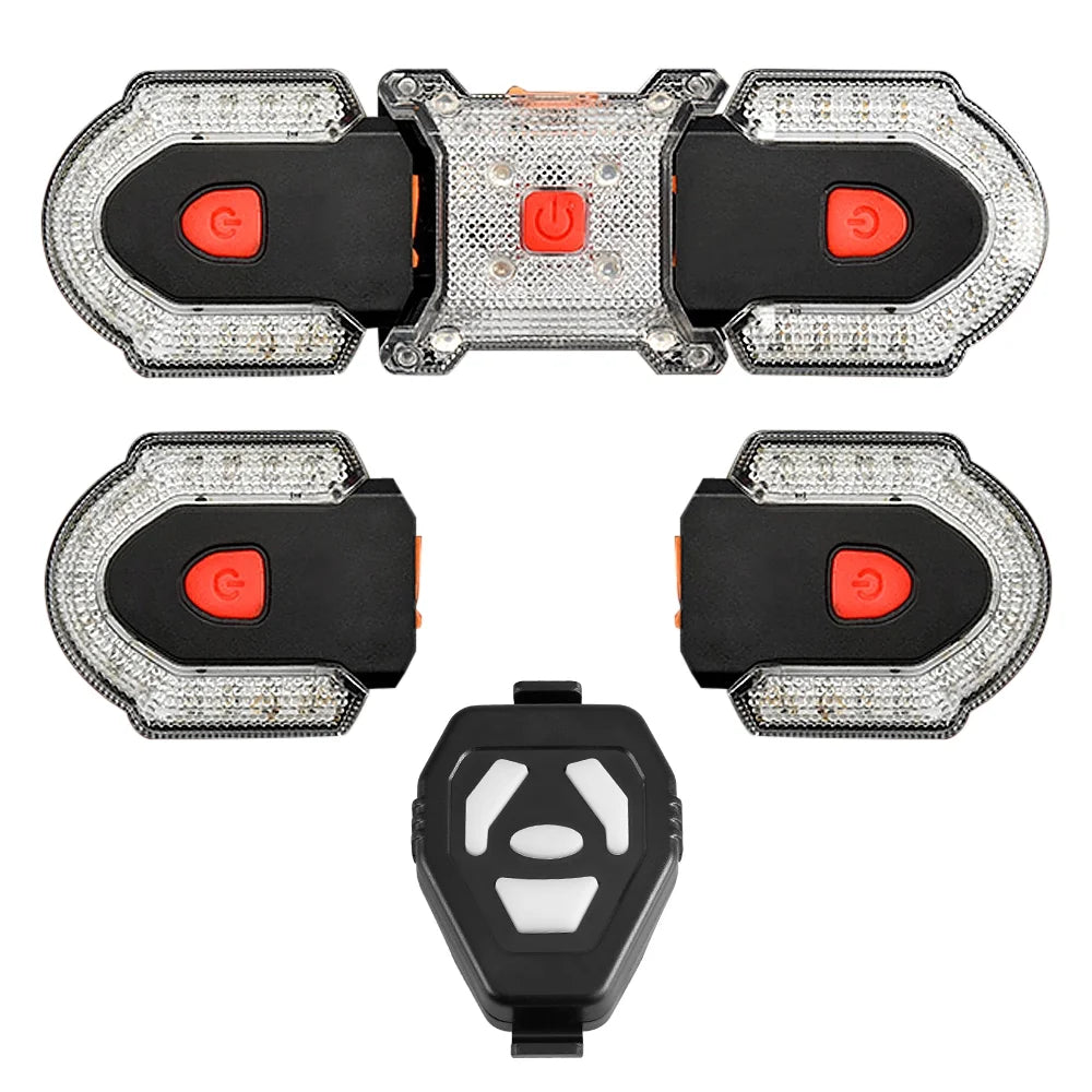 Wireless Control Bike Turn Signal Light Waterproof Bicycle Front Rear Safety Warning Light V279
