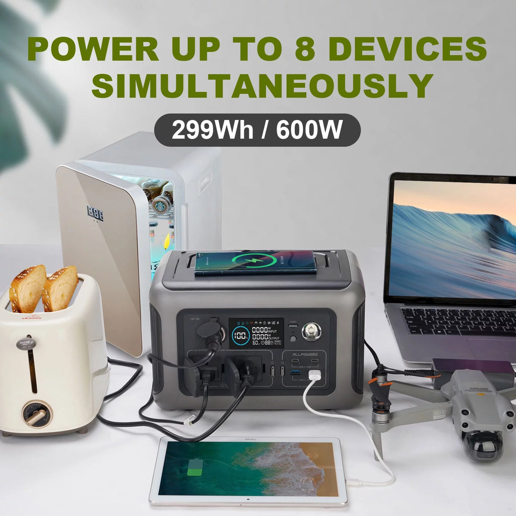 Portable Power Station 600W 299Wh LiFePO4 W145