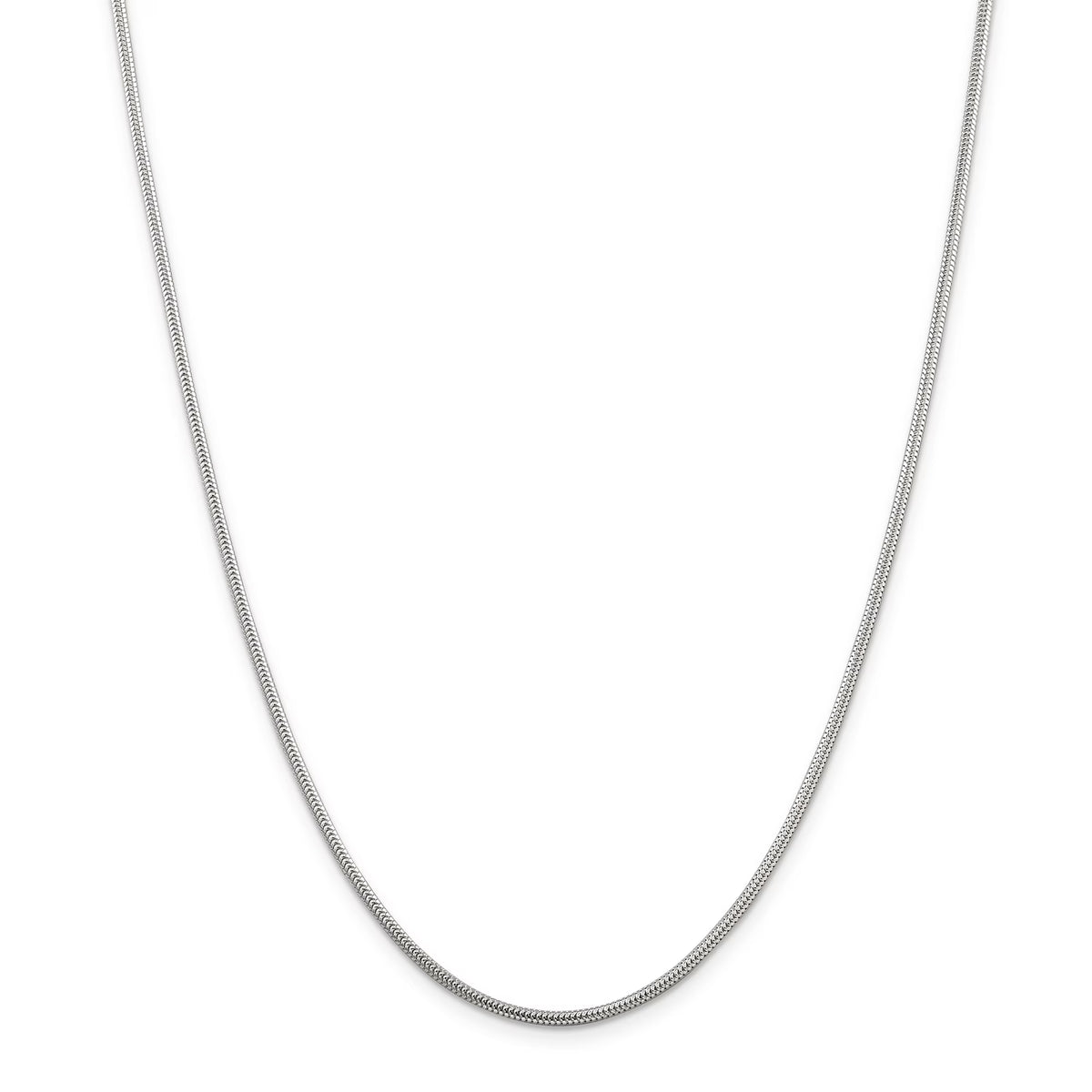 Sterling Silver 1.6mm Round Snake Chain D7781