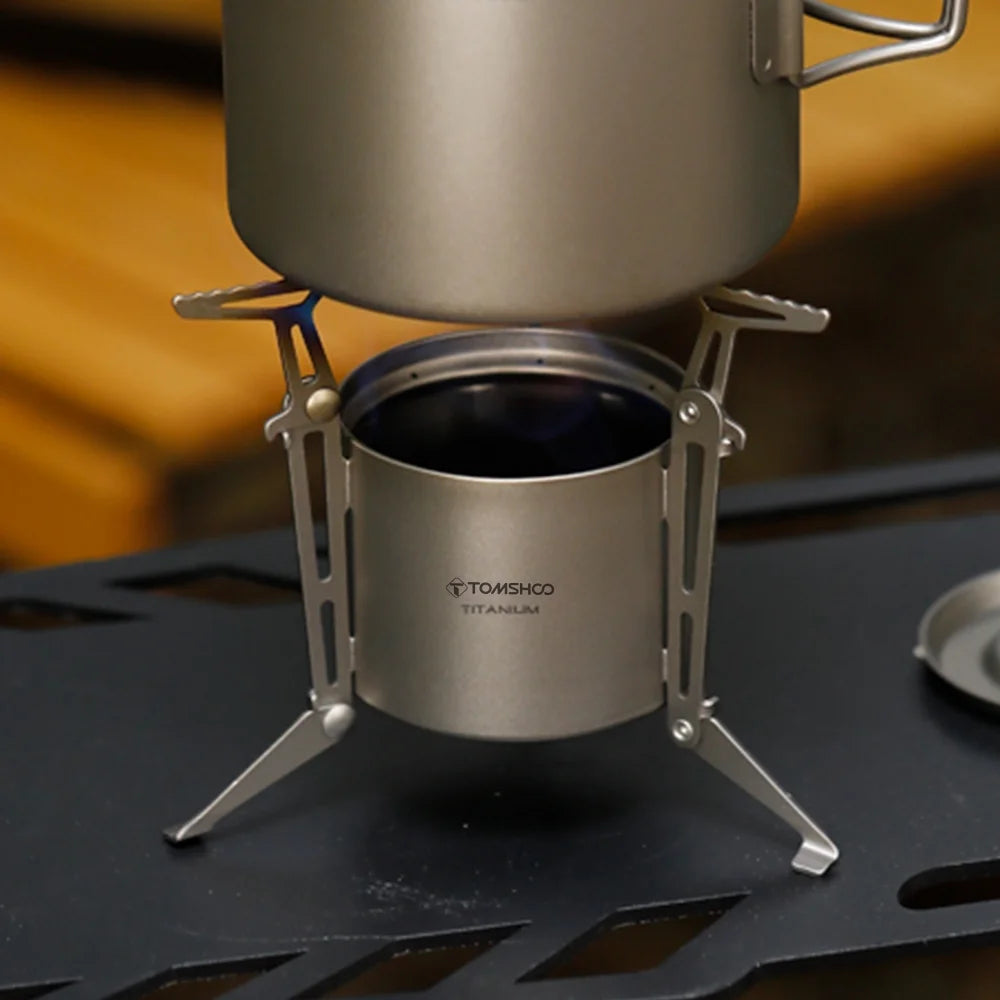 Camping Stove with Lid and Foldable Legs M95700