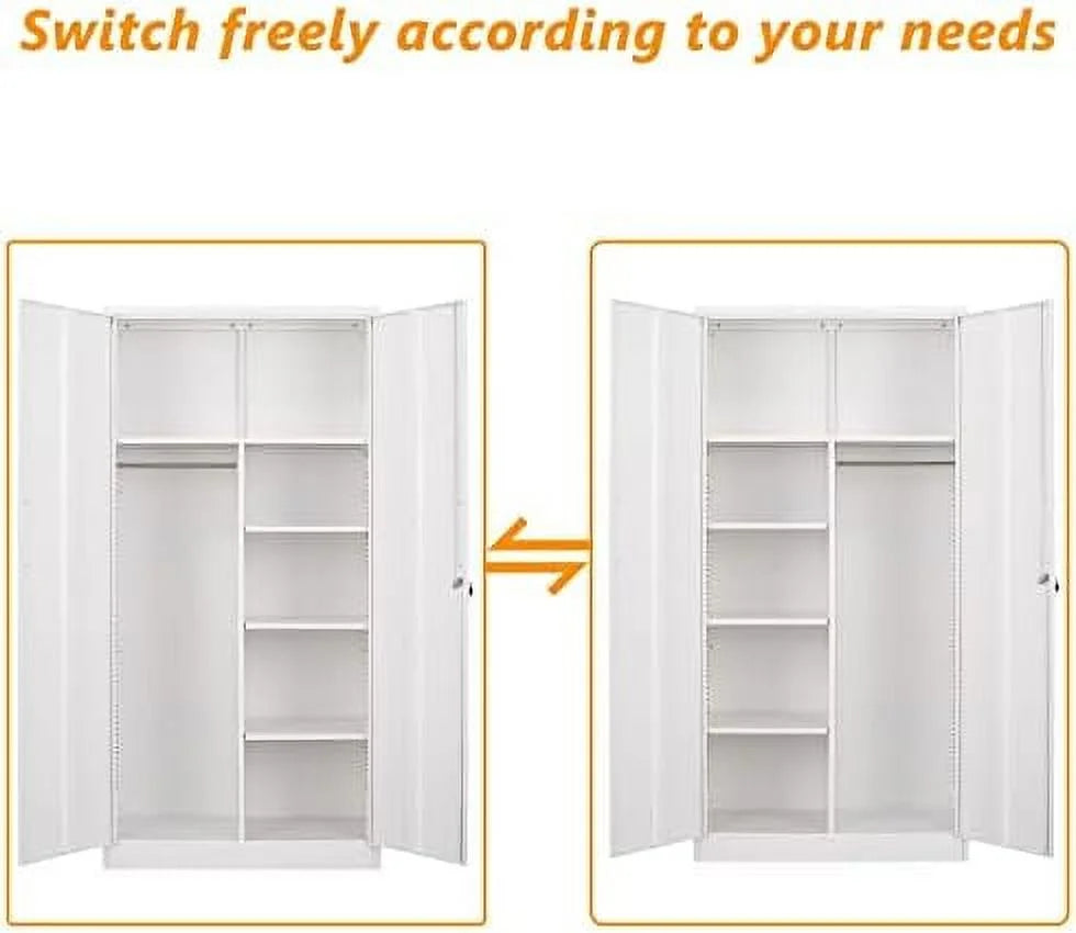 Lockable Metal Lateral File Cabinet with Drawer D5408