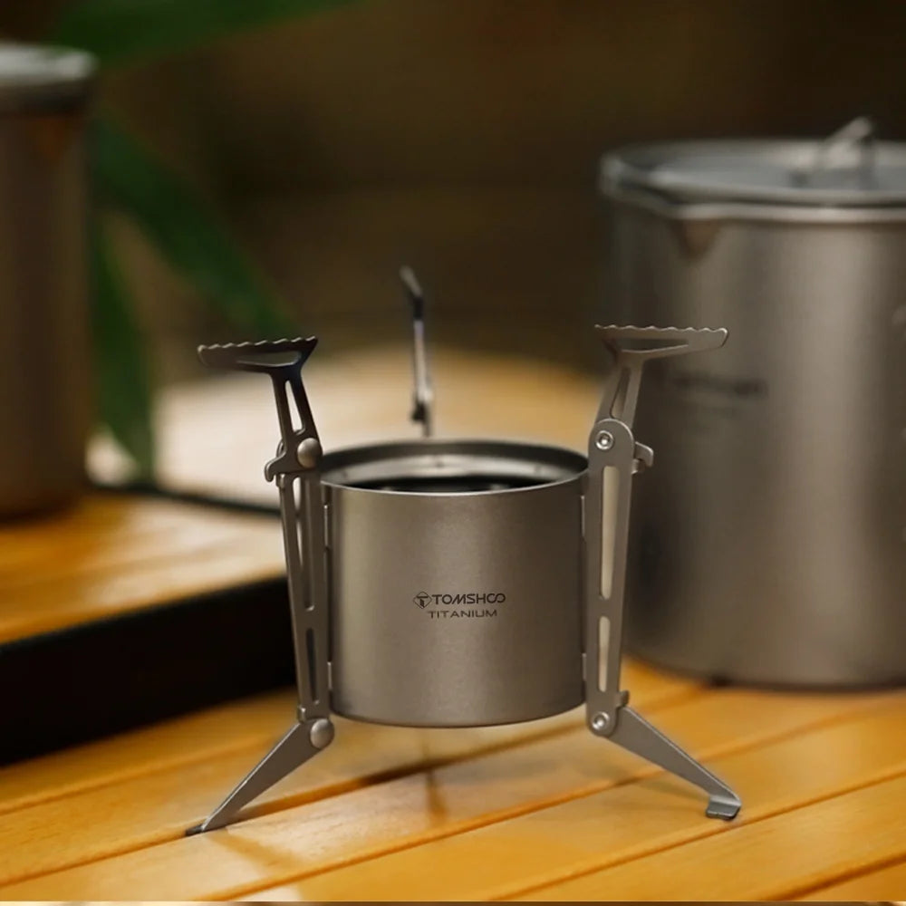 Camping Stove with Lid and Foldable Legs M95700