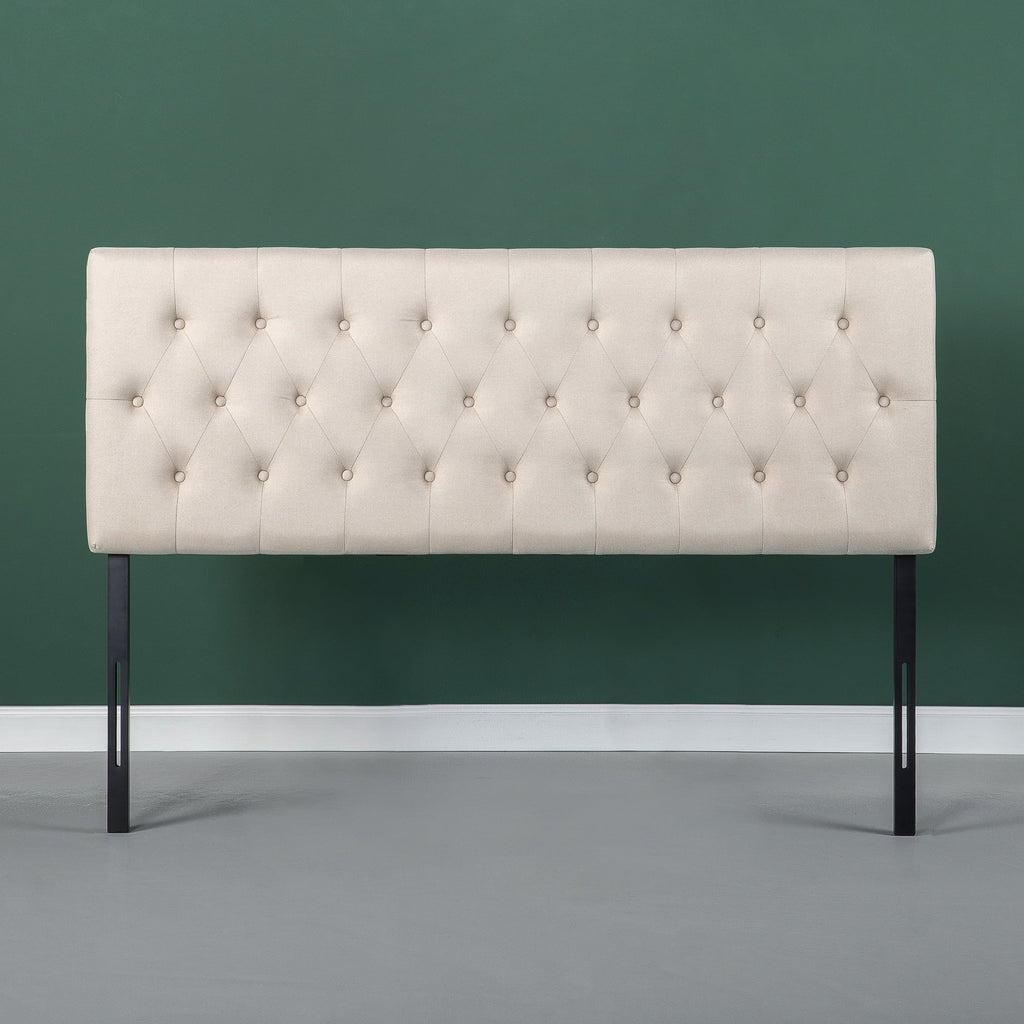 Upholstered Metal Headboard Taupe Full B2130