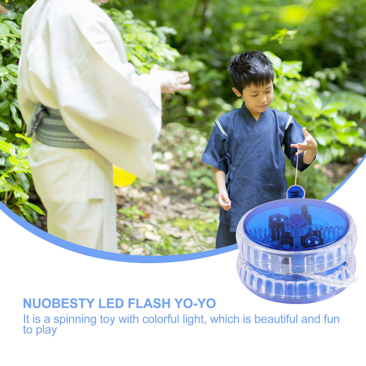 Blue Led Luminous Yoyo With String W351