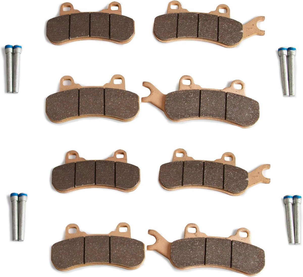 4 Sets Front and Rear Brake Pads Compatible with Can-Am Maverick X3 4x4 XRS, Sintered Metal Brake Pads I956063