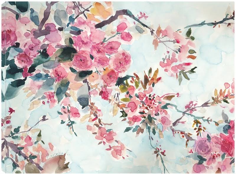 Cherry Blossoms Morning Canvas Art 32x24 S9587